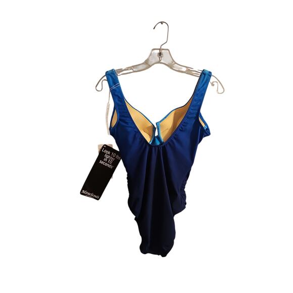 Miraclesuit Fade Into You Gandolf one piece blue ombre swimsuit sz 10 new $200 - Picture 3 of 7